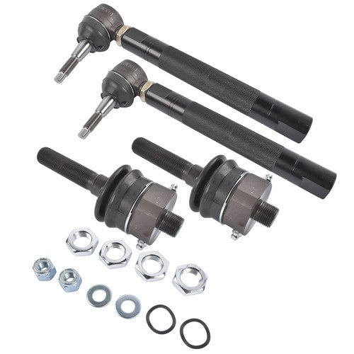 DURAFORCE 0-6" Heavy Duty Tie Rod Ends Kits for Chevy Silverado Sierra 2500HD 3500HD Black