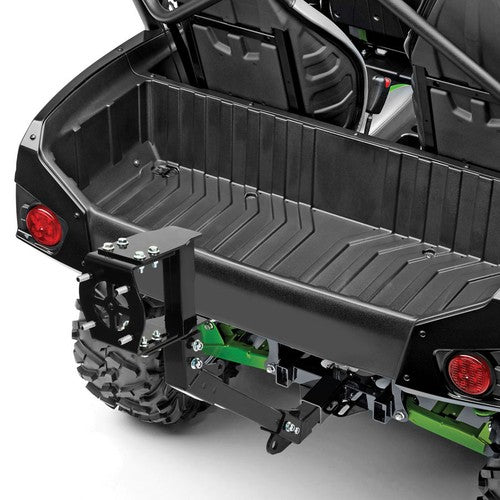 DURAFORCE Black Steel Hitch Mounted Spare Tire Carrier for Kawasaki Teryx4 800 2014 2025