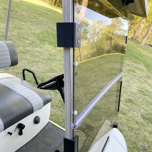 DURAFORCE Tinted Folding Windshield For 1995-03 Yamaha G14 G16 G19 Golf Cart Part PC Smoke