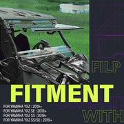 DURAFORCE Heavy Duty Scratch Resistant Flip Windshield for Yamaha YXZ (2019+)