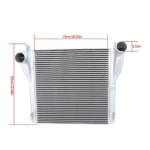 DURAFORCE Intercooler Charge Air Cooler for Kenworth T660 08-13 W900 08-13 Truck DHTKE12D