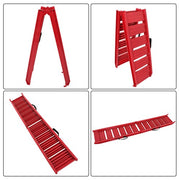 DURAFORCE 72 × 11.6 550 lbs Red Motorcycle Loading Ramp For ATV Motorcycle Truck -US-