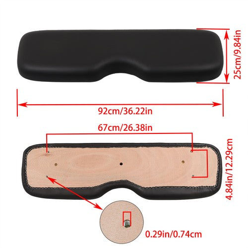 DURAFORCE Seat Back Cushion Top Cushion Black For EZGO Golf Cart RXV, Freedom RXV 2008+
