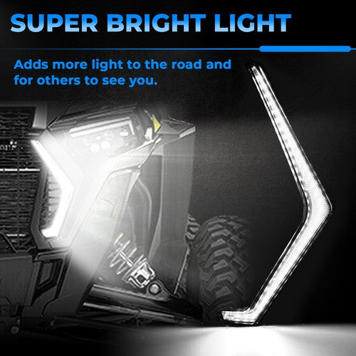 Front and Rear Accent Light Kit for 2019-2023 Polaris RZR XP 4 Turbo 1000
