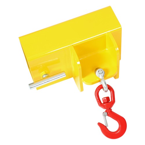 DURAFORCE Forklift Lifting Hook Attachment Mobile Forklift Crane with Swivel Hook 2200lbs