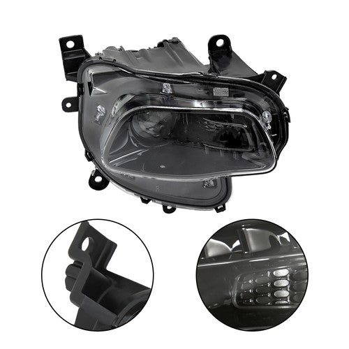 DURAFORCE Clear Housing Projector Headlight For Jeep Cherokee 2014-2018 HID Single RH Side