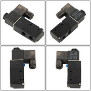 DURAFORCE 1/4" 3 Way 2 Position Inline Directional Control Electric Solenoid Valve 24V DC