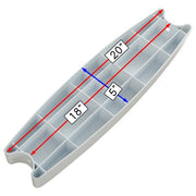 DURAFORCE 3pcs Universal 18" Swimming Pool Ladder Steps Molded Rung Pedal Accessory Tread