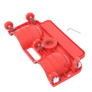 DURAFORCE Universal Rolling Knee Creeper/Pads with Tool Tray Holder + 5 Swivel Castors Red