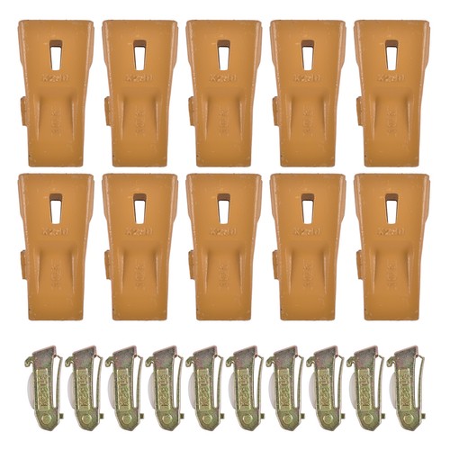 DURAFORCE X290 Sharp Bucket Teeth/Tooth with K290S Flexpins Fit for Mini Excavator 10Pcs