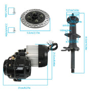 DURAFORCE For 40"Rear Axle Kit Electric Brushless Differential 1000W Motor With 4 Stud Hub