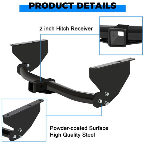 Class 3 Trailer Hitch 2 Inch Receiver for 1999-2004 Jeep Grand Cherokee Rear Towing