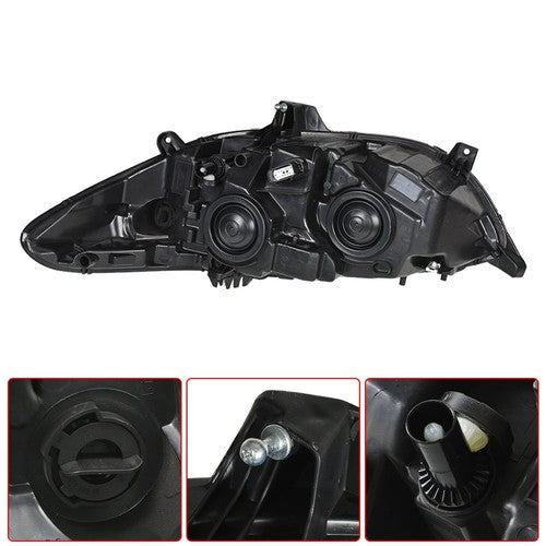 DURAFORCE For Ford Fusion 2013 2014 2015 2016 Headlight Headlamps Clear Halogen Passenger