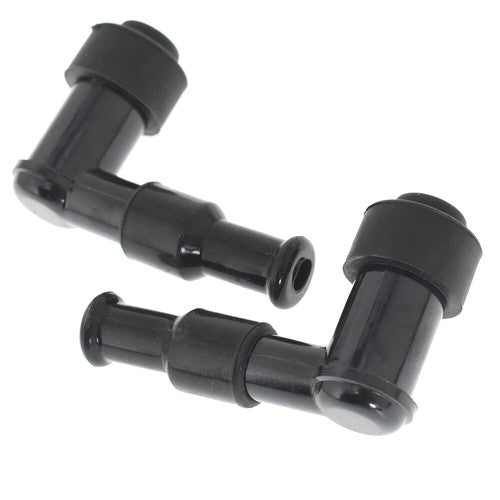 DURAFORCE 2×Spark Plug Boot Cap Cover Resistor LB05F 90 Degree For Motorcycle Snow NEW