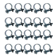 DURAFORCE 20Pieces 19/32" 13mm - 15mm Fuel Injection Hose Clamp / Fuel Clamps New
