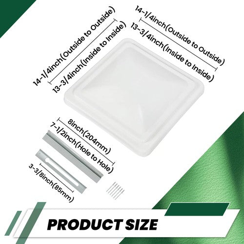 DURAFORCE 3 Pack 14"X14" Ventline Roof Vent Cover RV Replacement Vent Lid Roof Part White