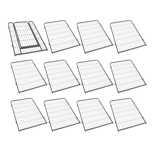 DURAFORCE 16 Panels 40 x 27 inch Dog Playpen Crate Fence Pet PlayPen Exercise Cage