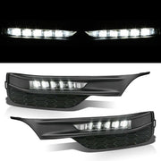 DURAFORCE Front Bumper LED DRL Fog Lights Lamps for 2016-2017 for Honda Accord Sedan