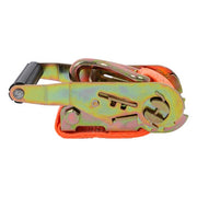 DURAFORCE 10 Pack 1.5" x 20' 4000lbs Ratchet Straps W/ J Hook Heavy Duty Orange Tie Downs