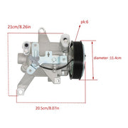 DURAFORCE AC Compressor with 6-Groove for Subaru Impreza Forester Crosstrek XV Crosstrek