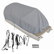 DURAFORCE 21-24Ft Waterproof Heavy Duty Pontoon Boat Cover Outdoor UV Rain Dust Protection