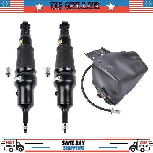 DURAFORCE 2 Air Suspension Shock Absorber + 1 Compressor For Infiniti QX56 2011-2013 Rear