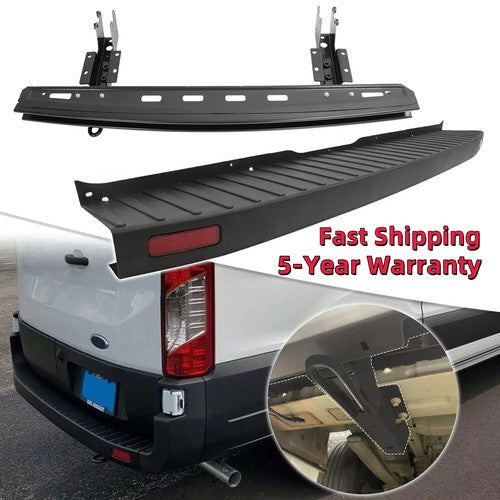 DURAFORCE Rear Bumper with Reinforcement Cross Member Bracket Bar for Ford Transit 2015-2022