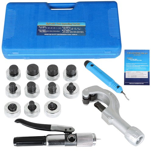 DURAFORCE 3/8" to 1-5/8" HVAC Hydraulic Swaging Tool Kit For Copper Tubing Expanding