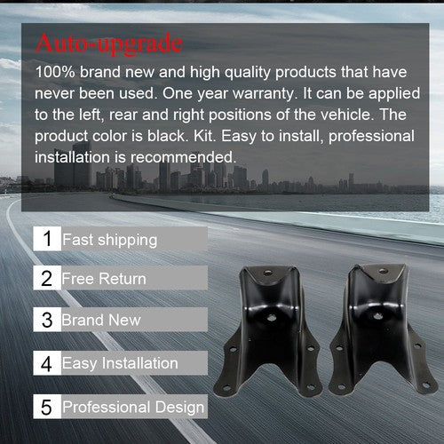 DURAFORCE For Ford Bronco Sport 80-97 Rear Leaf Spring Rear Hanger Bracket & Shackle Kit