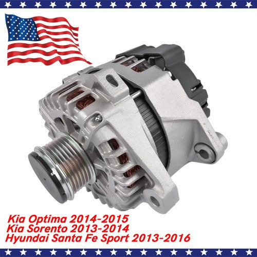 DURAFORCE Alternator for Hyundai Santa Fe Sport 2013-2016 Kia Optima 2014-2015 2.4L 150A
