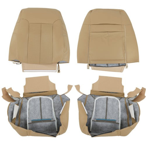 DURAFORCE Fit For Ford F150 Lariat 2009-2014 Front Driver Passenger Perforated Seat Cover