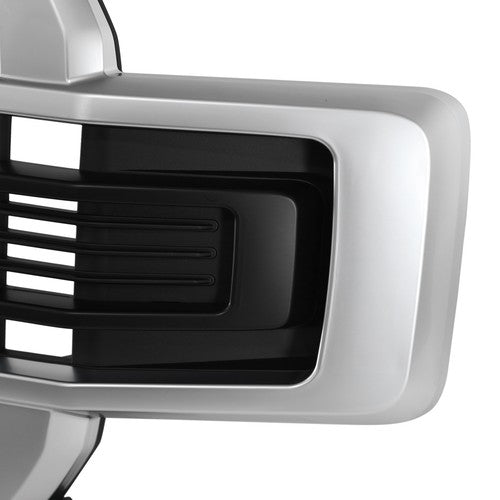 DURAFORCE JL3Z-8200-RA Brushed Stain Aluminum Front Upper Grille for Ford F-150 2018-2020