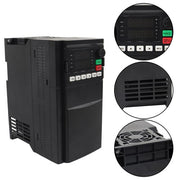 DURAFORCE Variable Frequency Drive7.5HP 5.5KW AC 1-3 Phase Converter 220V VFD