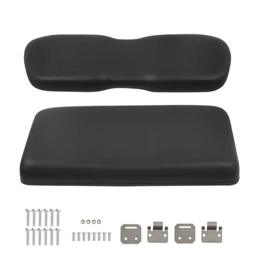 DURAFORCE NEW Golf Carts Black Front Seat Bottom + Back Cushion For Club Car DS 2000.5-Up