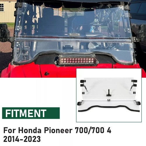 DURAFORCE UTV Front Flip Windshield For Honda Pioneer 700 / 700-4 2014-2026 2021 2020 2019