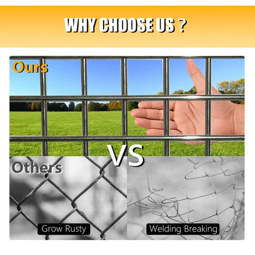 DURAFORCE Welded Wire Fence Vinyl Coated Chicken Rabbit Mesh 1"x1" 16 Gauge 24"x50'