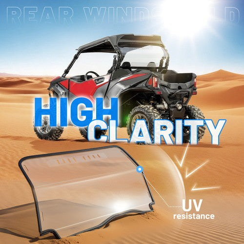 Clear Rear Windshield for CFMOTO ZForce 950 Sport Trail 800 Trail 23 25 Vented