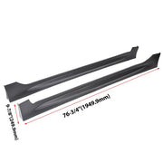 DURAFORCE For 2006-2011 Honda Civic Mugen PU MU Style Side Skirts Body Kit Paintable ABS