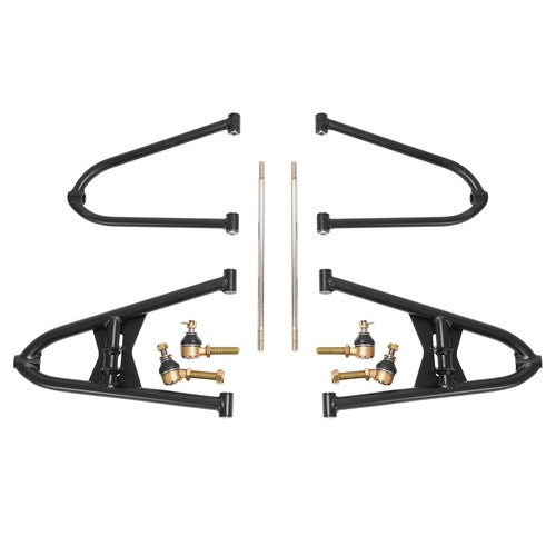 2 1 Front A Arms for Honda TRX450R with Braided Brake Lines Clamps 2004 2007