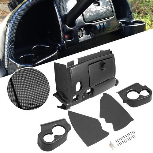 DURAFORCE Golf Cart Dashboard Cover Kit w Cup Holder Dash Mat For Club Car Precedent 08 Plus