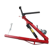 DURAFORCE 500Lbs Truck Hydraulic Dock Jib Engine Hoist Crane Hitch Mount Red