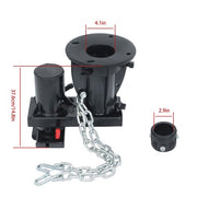 DURAFORCE Steel C5G X 12''-16 Fifth Wheel to Gooseneck Adapter W/ 7-1/2" For Rv Trailer