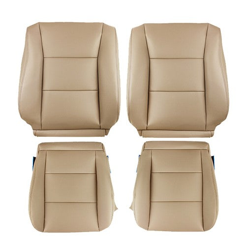 DURAFORCE Suit For Toyota Land Cruiser 98-07 Front Driver & Passenger Covers Tan Leather