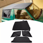 DURAFORCE For 95-98 Suzuki Sidekick Geo Tracker Soft Top & Zip Out Tinted Windows Black