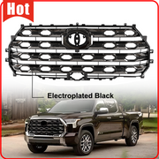 DURAFORCE Electroplated Black For Toyota Tundra Platinum 2022 2023 2024 Front Bumper Grill