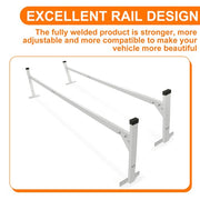 DURAFORCE For Enclosed/Open Trailer 4'-8.5' Universal Adjustable Roof Mount Ladder Rack