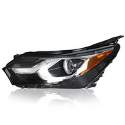 DURAFORCE Halogen Headlight Assembly Chrome Driver Left Side For Chevy Equinox 2018-2019