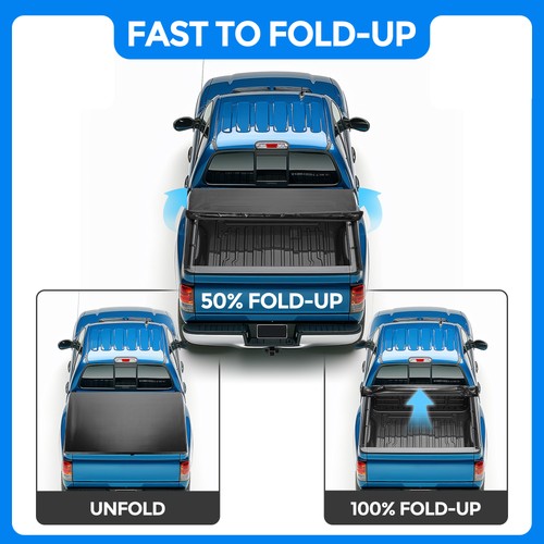 Tonneau Cover 6.5FT Bed Roll Up for GMC Sierra Chevy Silverado 1500 1988-2007