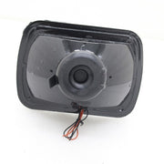 DURAFORCE 7" 7X6 LED White CCFL Halo Diamond Cut Gray Lens Projector Headlights