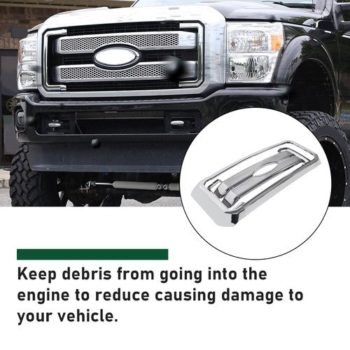 DURAFORCE Front Mesh Chrome Grille Grill Covers For 2011-2016 Ford F250 F350 Super Duty